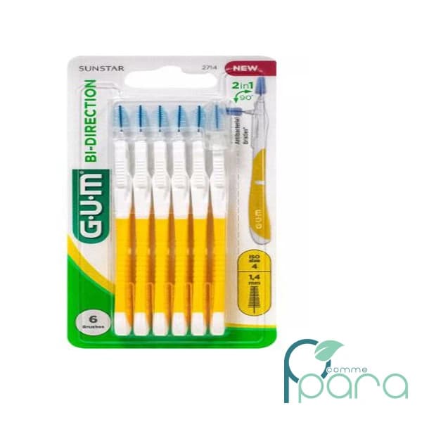 GUM Brossette 1,4 mm Boite De 6 Unités