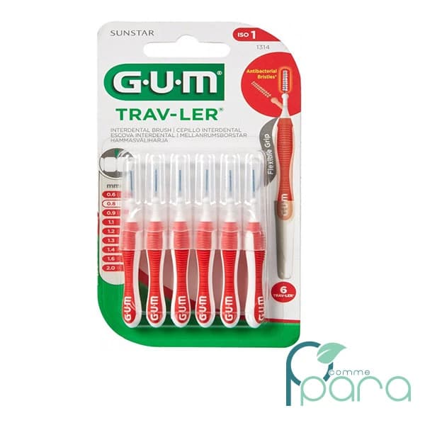 GUM Brossette Trav Cylindrique 0,8mm