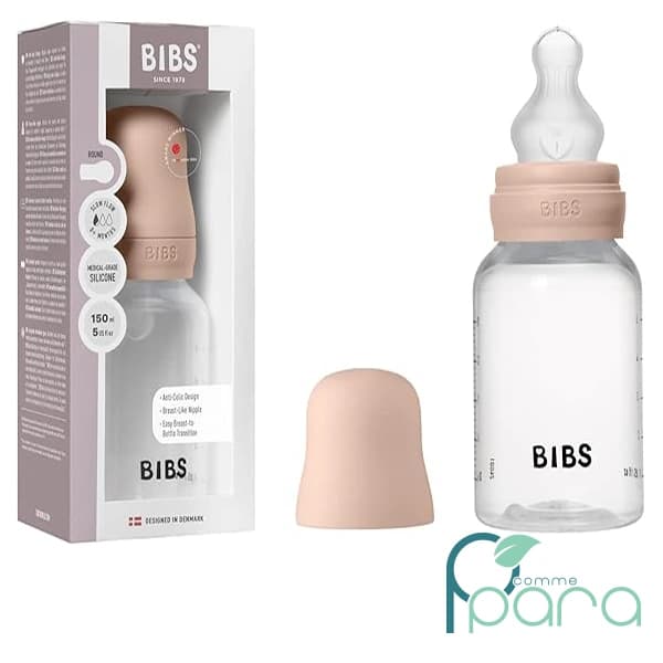 BIBS Biberon Latex ,150ml Slow Flow Blush 88