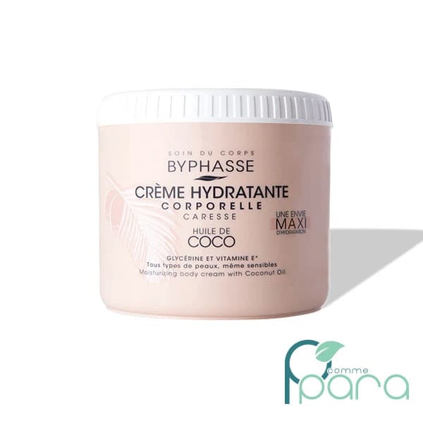 BYPHASSE Crème Hydra Corporelle Huile Coco,500ml
