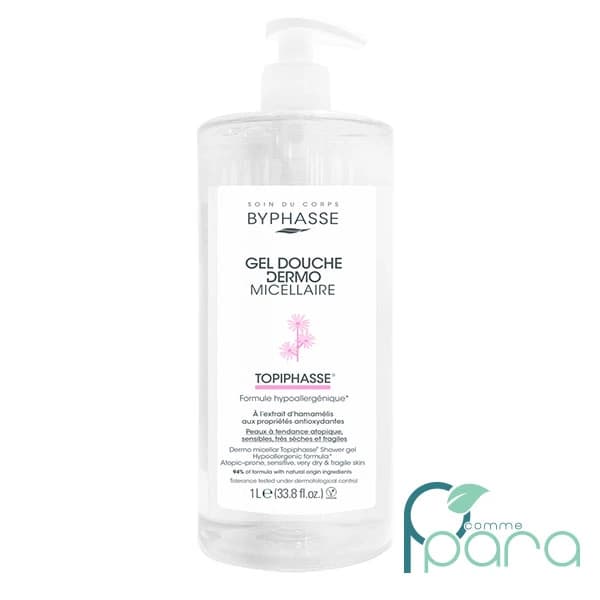 BYPHASSE Gel Douche Dermo Micellaire Topiphasse,1L