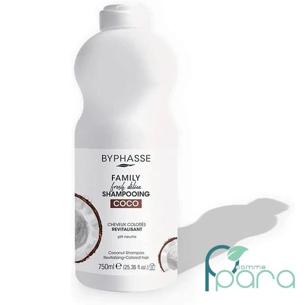 BYPHASSE Shampooing Family Fresh Noix Coco,750ml
