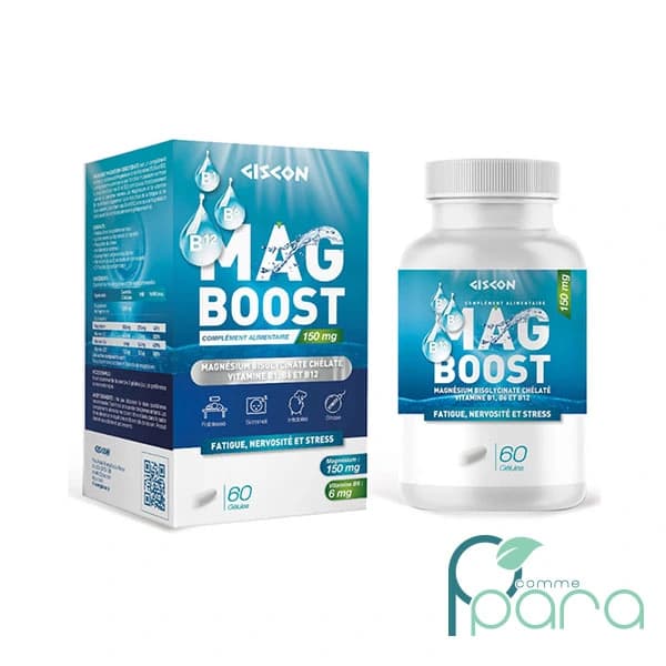 GISCON Mag Boost Magnésium Bisglysinate,60 Gélules