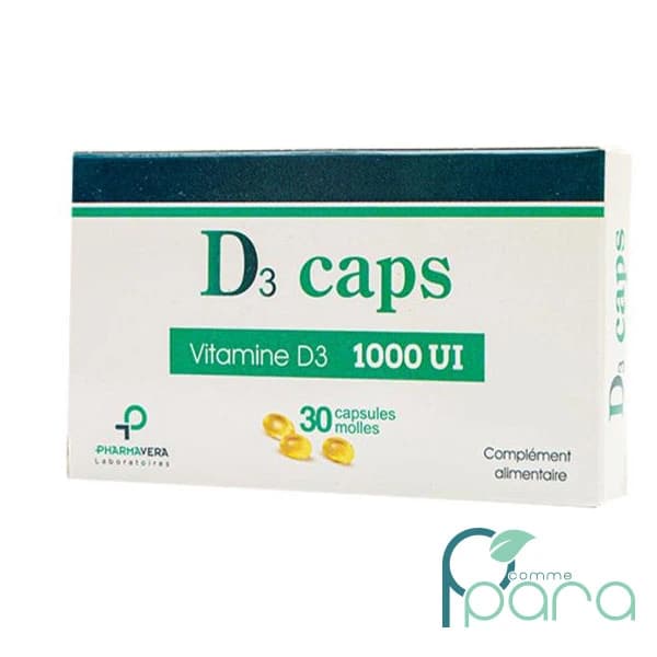 PHARMAVERA Vitamine D3 Caps,30 Capsules