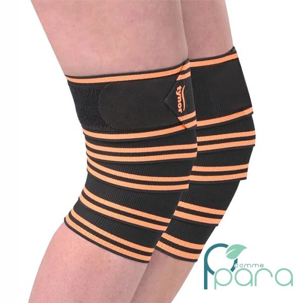 TYNOR Sport Genouillère Haltérophile Orange(Paire)