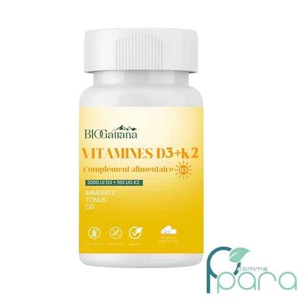 BIOGATRANA Vitamines D3+K2 ,60 Gélules