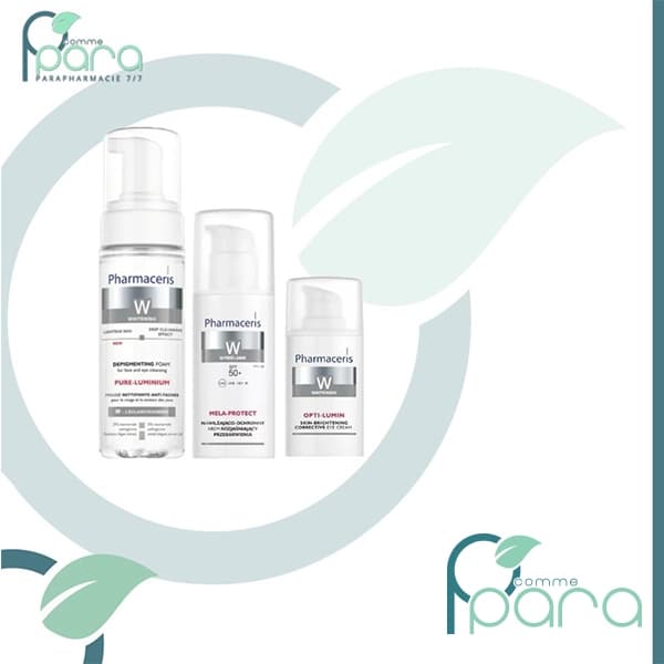 PHARMACERIS W Pack Gel Net+Crème Jour+Opti Lumin