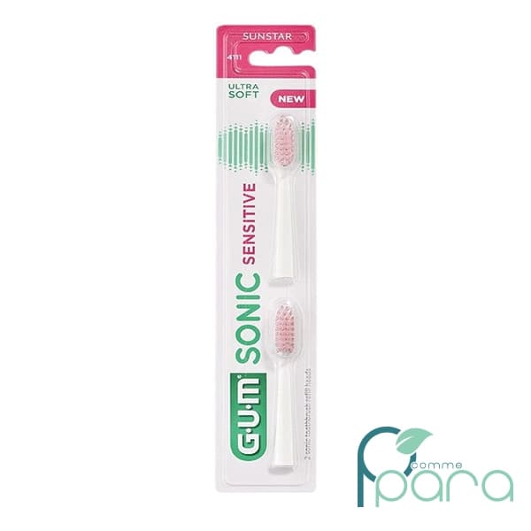 GUM Sonic Sensitive 2 Têtes Brosse Ultra 4111