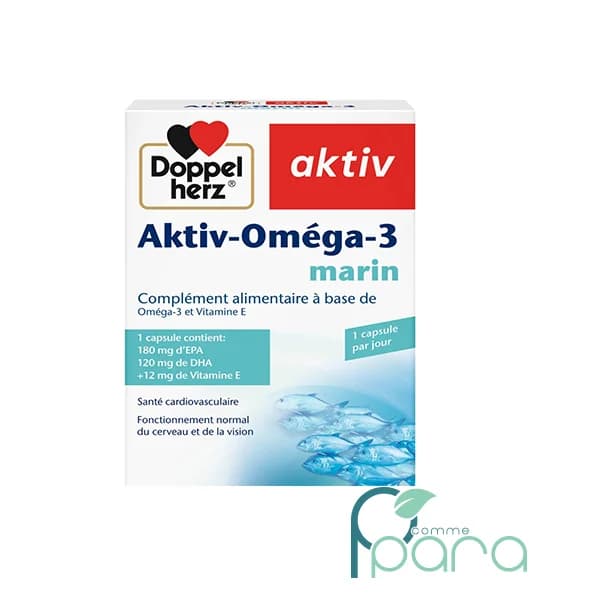 DOPPEL Herz Aktiv Omega-3 Marin,30Capsules