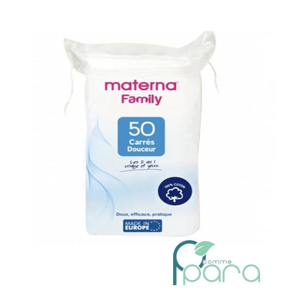 MATERNA Family Carrés De Soins ,50 Pièces