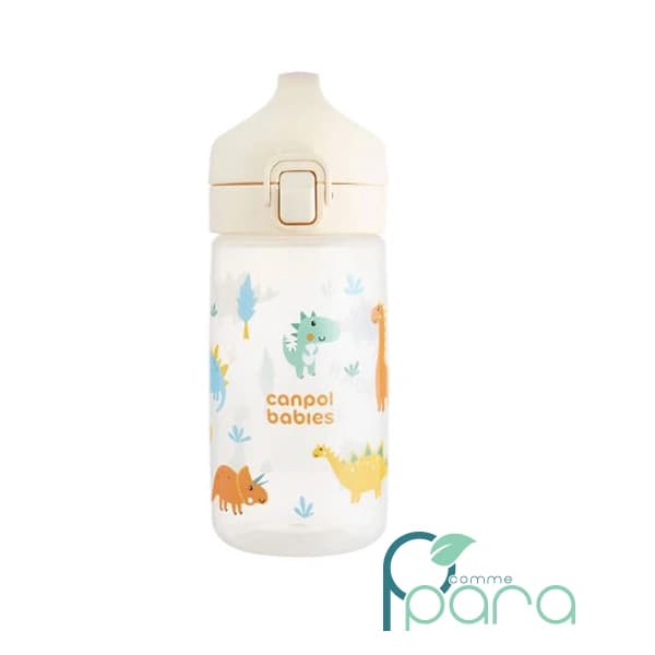CANPOL Gourde Pour Enfant Junior,400ml Beige