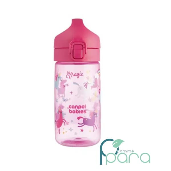 CANPOL Gourde Pour Enfant Junior,400ml Rose