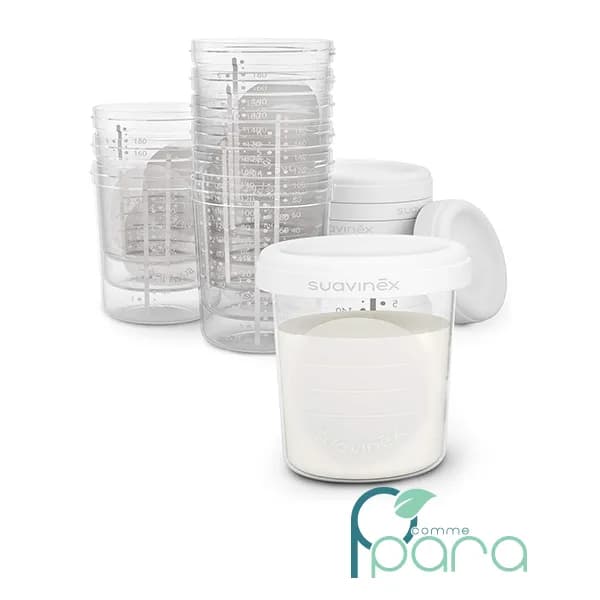 SUAVINEX 10 Pots Conservation du Lait Maternel