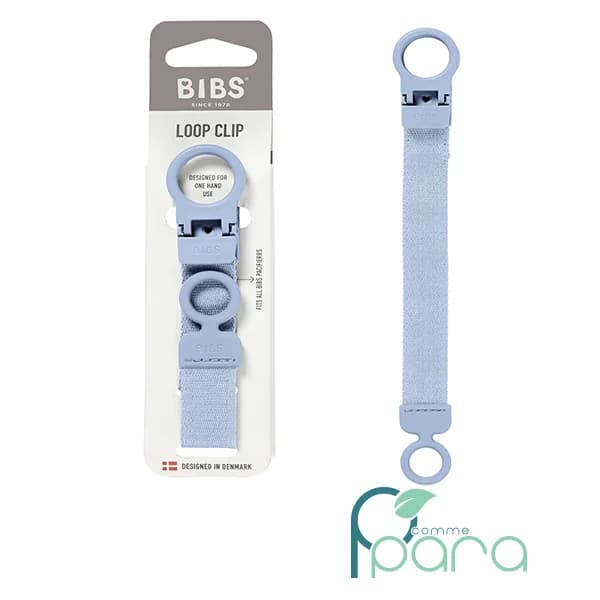 BIBS Attache-Sucette Loop, Dusty Blue