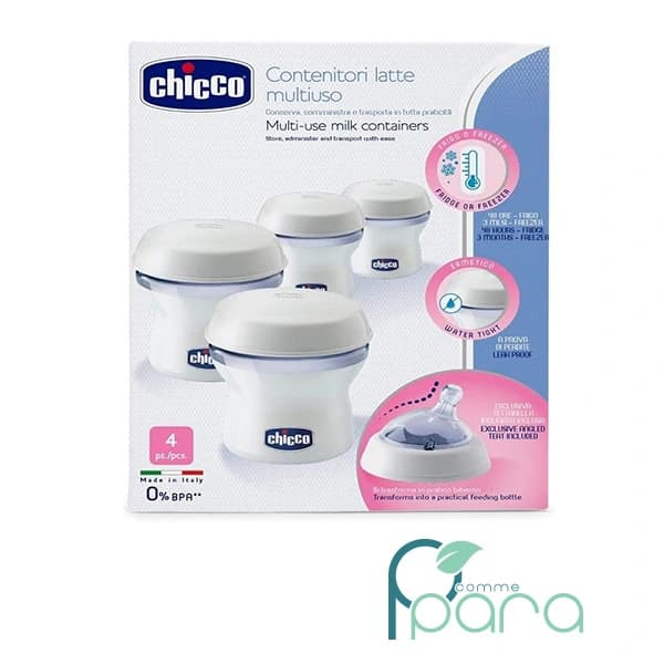 CHICCO Récipients Lait Maternel ,4x150ml