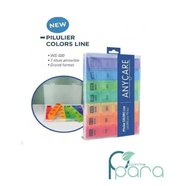 ANYCARE Pilulier Colors Line 7 Jours WS-030