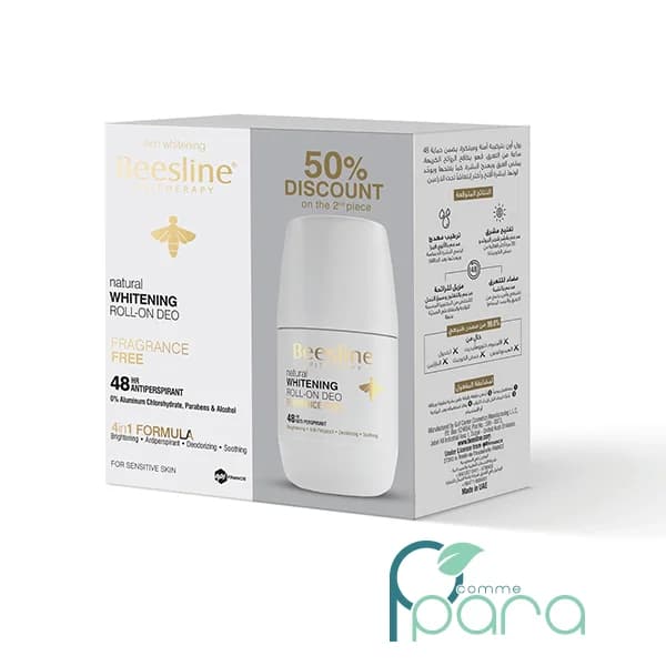 BEESLINE Coffret Roll-On Déo Sans Parfum,2x50ml