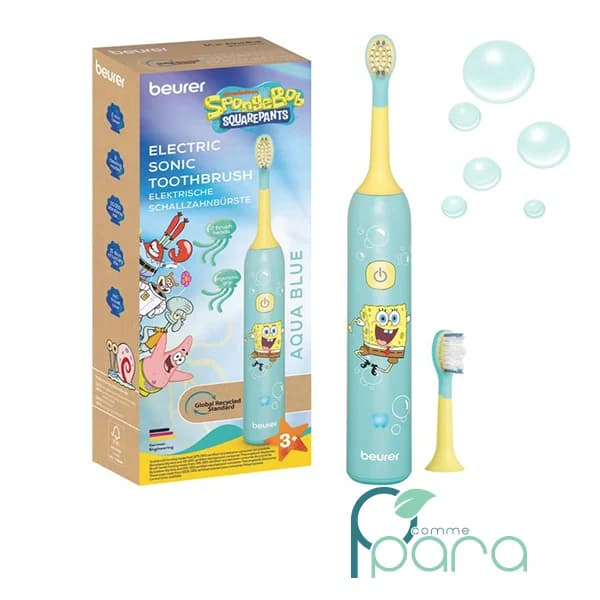 BEURER Brosse Dents Electrique SpongeBob Bleu