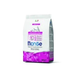 MONGE NATURAL SUPERPREMIUM CROQUETTES AU POULET XS PUPPY ET JUNIOR 800GR