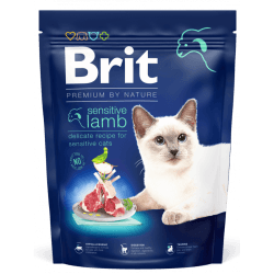 BRIT PREMIUM BY NATURE A L'AGNEAU POUR CHAT SENSIBLE,1.5KG