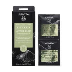APIVITA EXPRESS BEAUTY FACE MASK GREEN CLAY 6*2*8ML