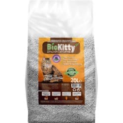 BIOKITTY LITIERE AGGLOMERANTE COMPACTE LAVANDE 20L