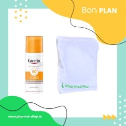 EUCERIN PIGMENT CONTROL FLUID SPF 50+ ANTI TACHES 50 ML+SERVIETTE PHARMASHOP (OFFERTE)