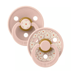 BIBS 02 SUCETTES NATURAL RUBBER JASMINE LATEX BLUSH MIX SIZE 2