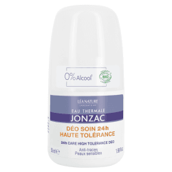 JONZAC DEO SOIN HAUTE TOLERANCE ANTI TRACES PEAUX SENSIBLES 24H 50ML