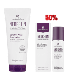 NEORETIN SENSITIVE AREAS BODY LOTION 100ML+ULTRA EMULSION DEPIGMENTANTE 30ML (50%)