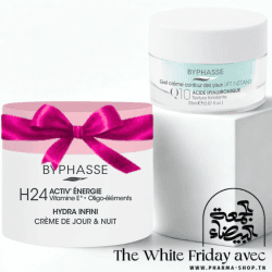 BYPHASSE GEL CREME LIFT INSTANT Q10 CONTOUR DES YEUX 20ML+CREME JOUR & NUIT HYDRA INFINI 24H 50ML (OFFERT)