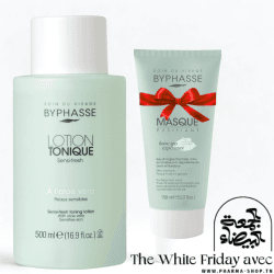 BYPHASSE LOTION TONIQUE SENSI FRESH A L’ALOE VERA 500ML+HOME SPA EXPERIENCE MASQUE PURIFIANT 150ML (OFFERT)