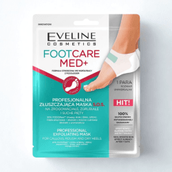 EVELINE COSMETICS FOOT CARE MED+ MASQUE EXFOLIANT PROFESSIONNEL 2 PIECES