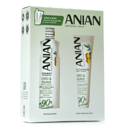 ANIAN COFFRET SHAMPOING LISSE ET DOUX HUILE DE MARULA 400ML+APRES SHAMPOOING 250ML