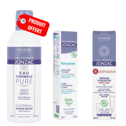JONZAC REHYDRATE CREME LEGERE REHYDRATANT 50ML+SUBLIMACTIVE SERUM CONCENTRE ANTI AGE 30ML+ PURE EAU THERMALE 300ML (OFFERT)