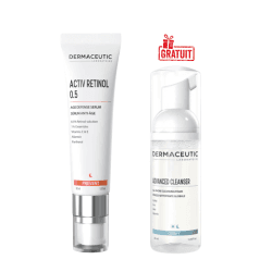 DERMACEUTIC ACTIV RETINOL 0.5 SERUM ANTI AGE 30ML+CLEANSER MOUSSE NETTOYANTE GLOBALE 50ML (OFFERT)