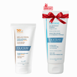 DUCRAY MELASCREEN CREME PROTECTION ANTI TACHES SPF50+ 50ML PS+DEXYANE GEL NETTOYANT SURGRAS 100ML (OFFERT)