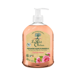 LE PETIT OLIVIER PUR SAVON LIQUIDE DE MARSEILLE PARFUM ROSE 300ML