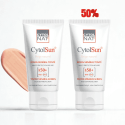 CYTOLNAT CYTOLSUN ECRAN SPF50+ TEINTE BEIGE NATUREL 50ML LE 2 EME (-50%)