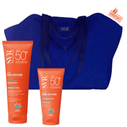 SVR SUN SECURE LAIT HYDRATANT INVISIBLE SPF50+ 250ML+SUN SECURE BLUR SPF50+ 50ML+SAC DE PLAGE EN BLEU (OFFERT)