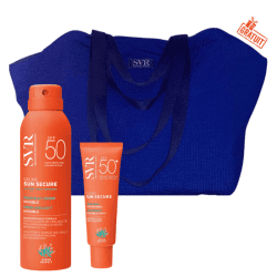 SVR SUN SECURE BRUME SPF50+ 200ML+ SUN SECURE FLUIDE SPF50+ 50ML+SAC DE PLAGE EN BLEU (OFFERT)