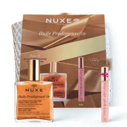NUXE TROUSSE HUILE PRODIGIEUSE OR VAPORISATEUR 50ML+CRACKER ROLL ON HUILE PRODIGIEUSE OR FLORALE 8ML(OFFERT)