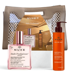 NUXE HUILE PRODIGIEUSE FLORALE 100ML+REVE DE MIEL GEL NETTOYANT ET DEMAQUILLANT 200ML(OFFERT)
