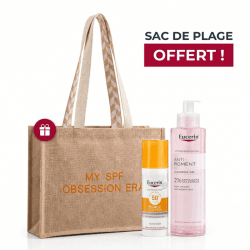 EUCERIN ANTI PIGMENT GEL NETTOYANT 200ML+PIGMENT CONTROL FLUID SPF 50 SOLAIRE ANTI TACHES 50ML+SAC DE PLAGE (OFFERT)