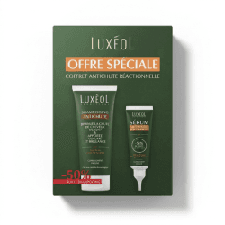 LUXEOL COFFRET ANTI CHUTE PROGRESSIVE : SHAMPOING ANTI CHUTE 200ML (-50%) + SERUM ANTI CHUTE PROGRESSIVE 50ML