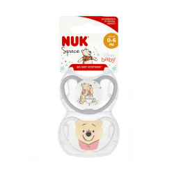 NUK SPACE LOT DE 2 SUCETTES DISNEY 0M+