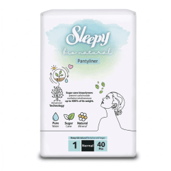 SLEEPY NATURAL PROTEGE SLIPS BIO COTTON ORGANIQUE NORMAL 40PCS