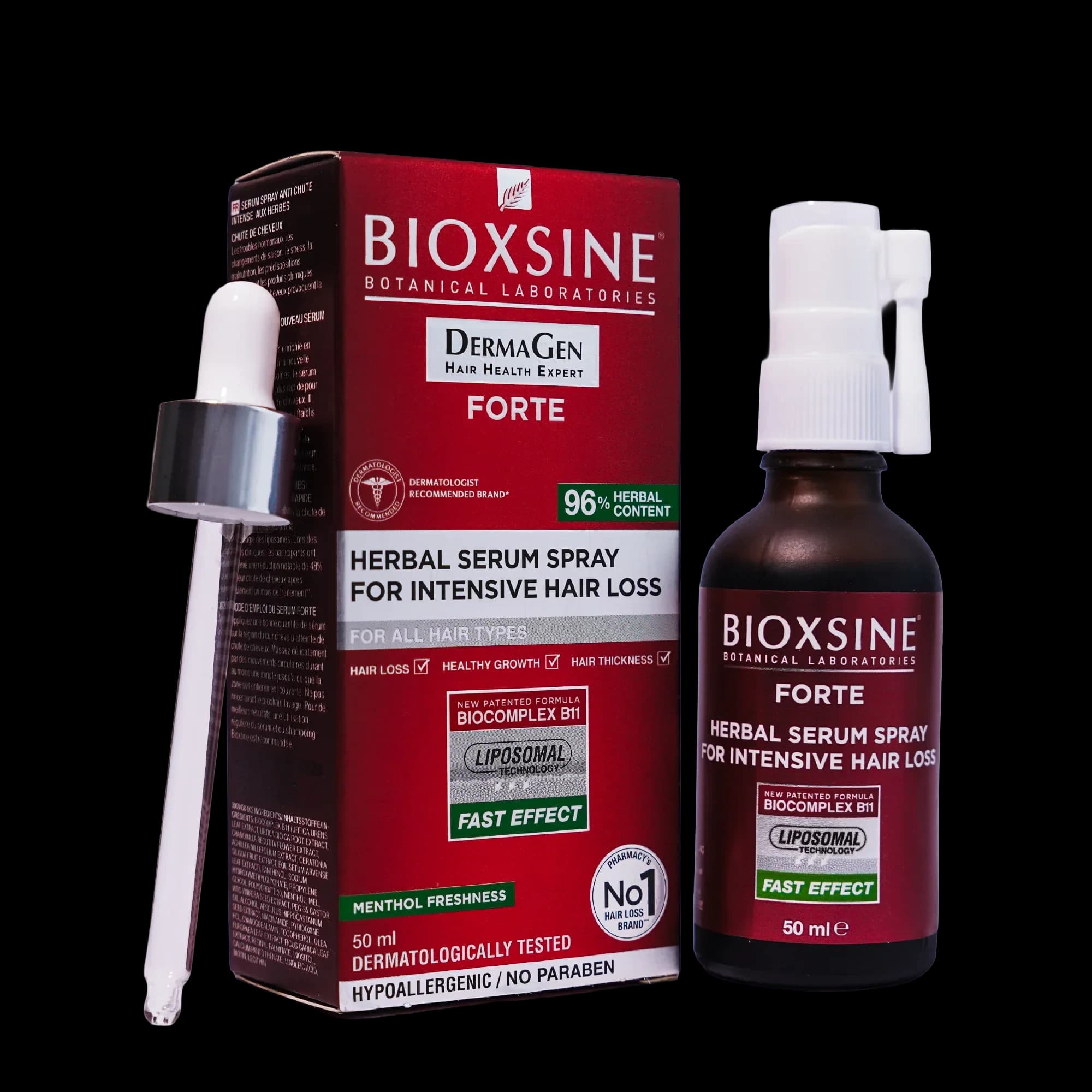 BIOXSINE SERUM SPRAY ANTI-CHUTE INTENSE AUX HERBES 50ML