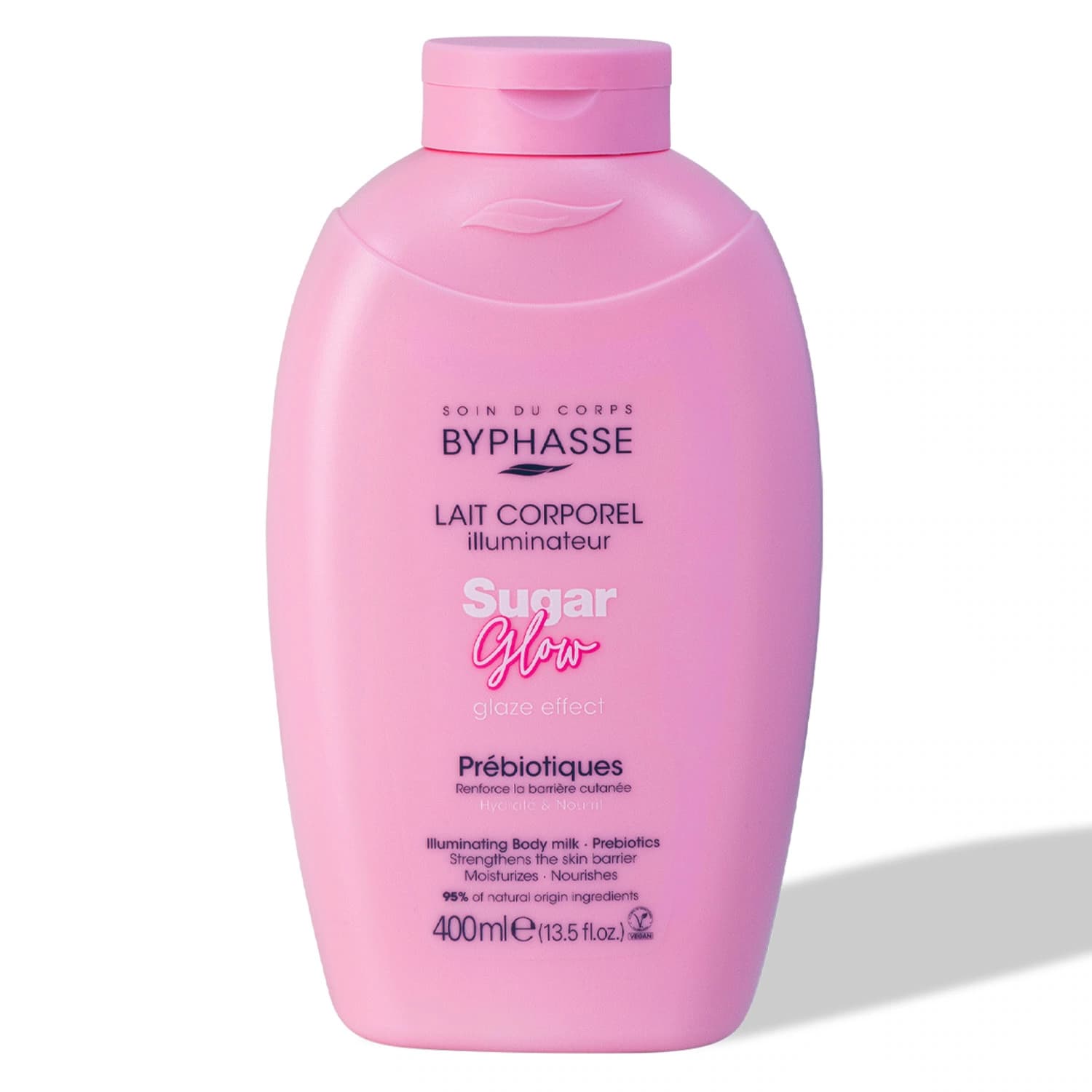 BYPHASSE LAIT CORPOREL ILLUMINATEUR SUGAR GLOW PREBIOTIQUE 400ML