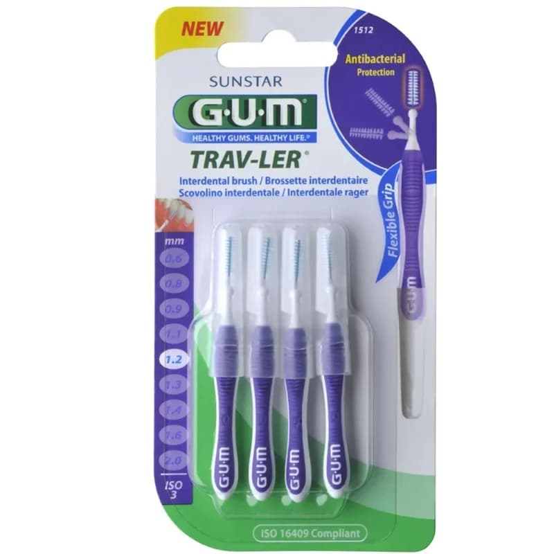 GUM BROSSETTE TRAV-LER 1512 EXTRA FINE MAUVE